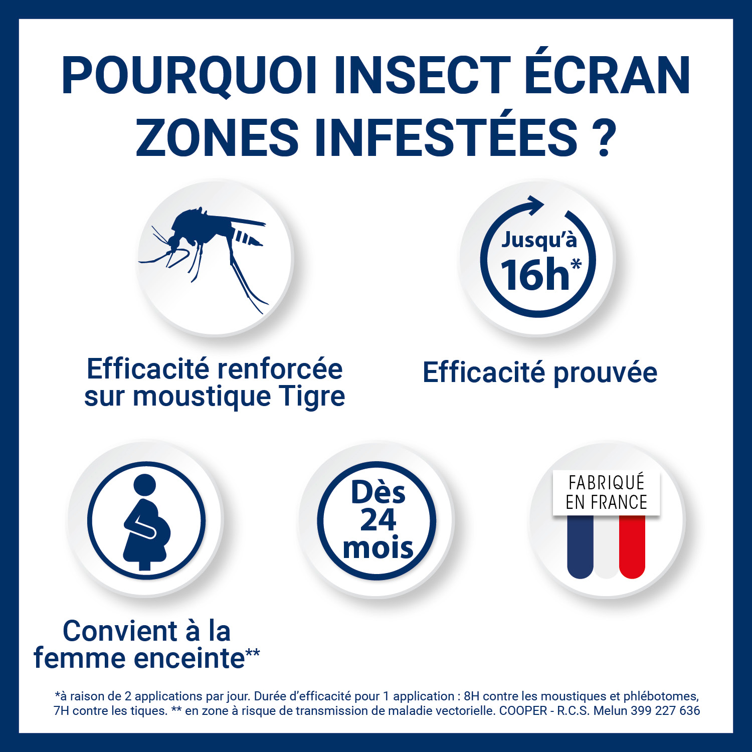 Anti-moustique zone tropicale - 8H d'efficacité