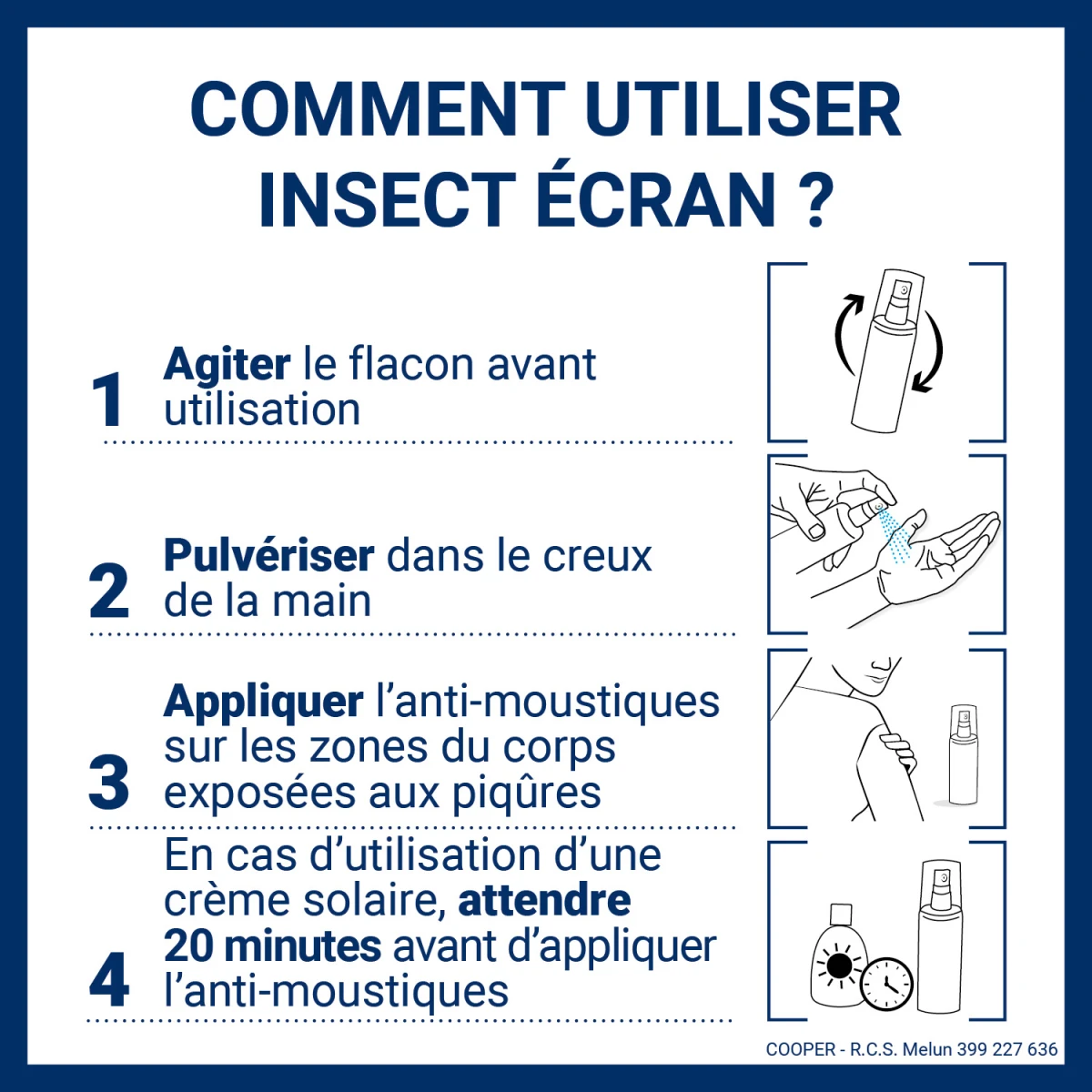 INSECT ECRAN - Anti-moustiques - répulsif - Zones Infestées